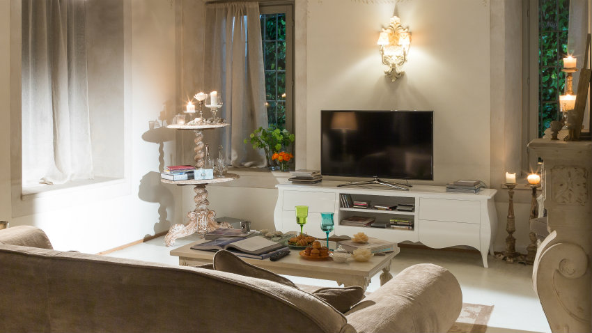 Salotto shabby chic: mobili e decorazioni romantiche dalani e ora ... Decorazioni salotto