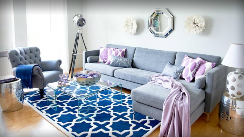 sofa modułowa popielata