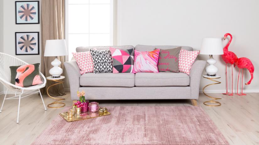 sofa z funkcją spania w stylu retro