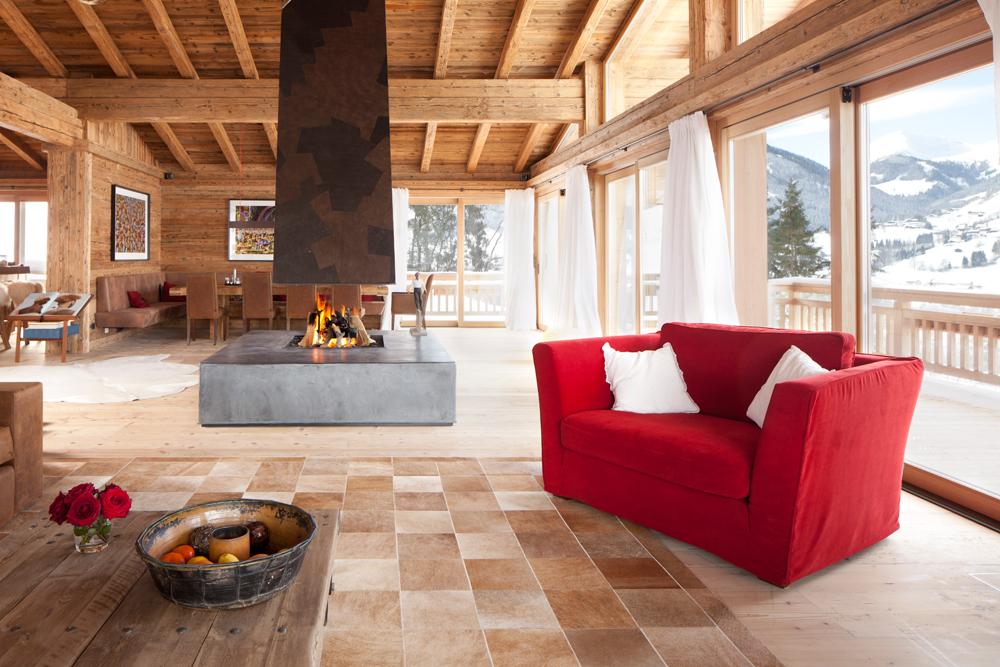 Rotes sofa
