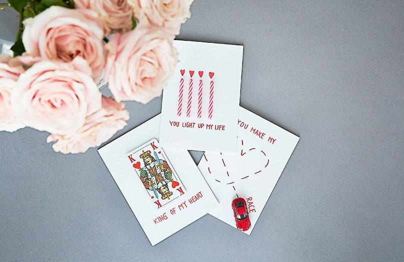 Valentinskarten: ein DIY, das von Herzen kommt