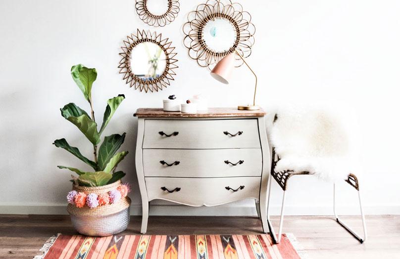 Cesta con pompones DIY
