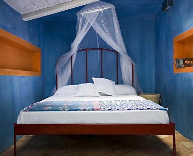 letto blu