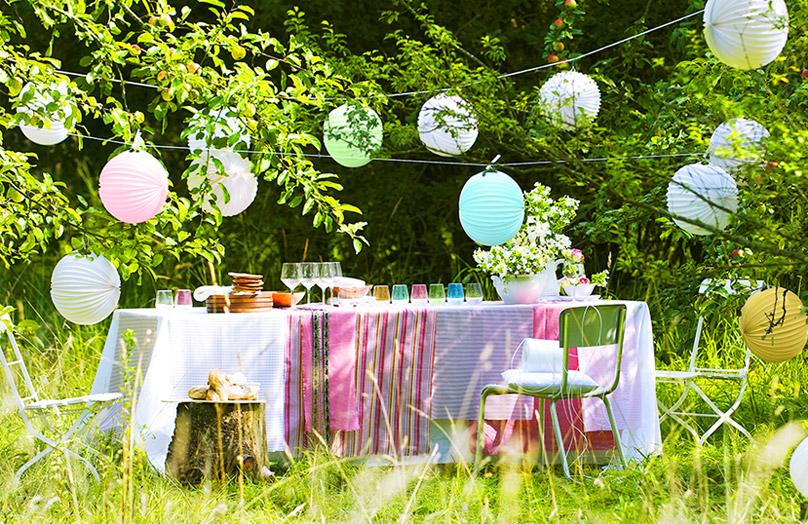 5 stili diversi per una festa in giardino