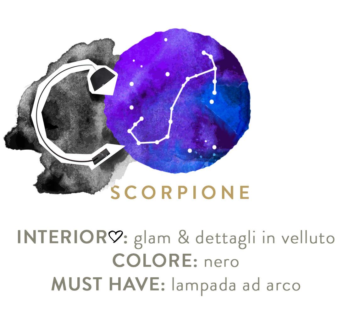 decorare casa secondo lo zodiaco scorpione