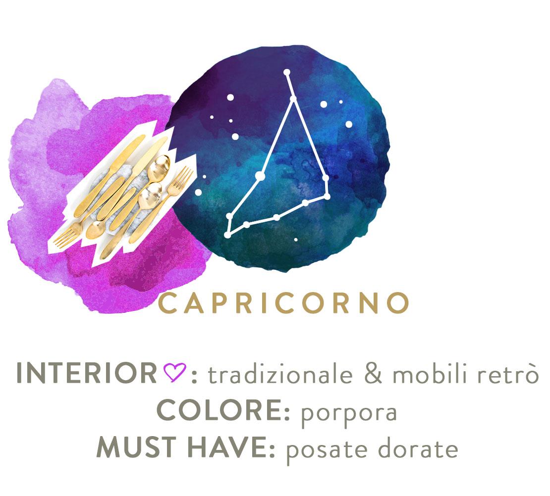 decorare casa secondo lo zodiaco capricorno