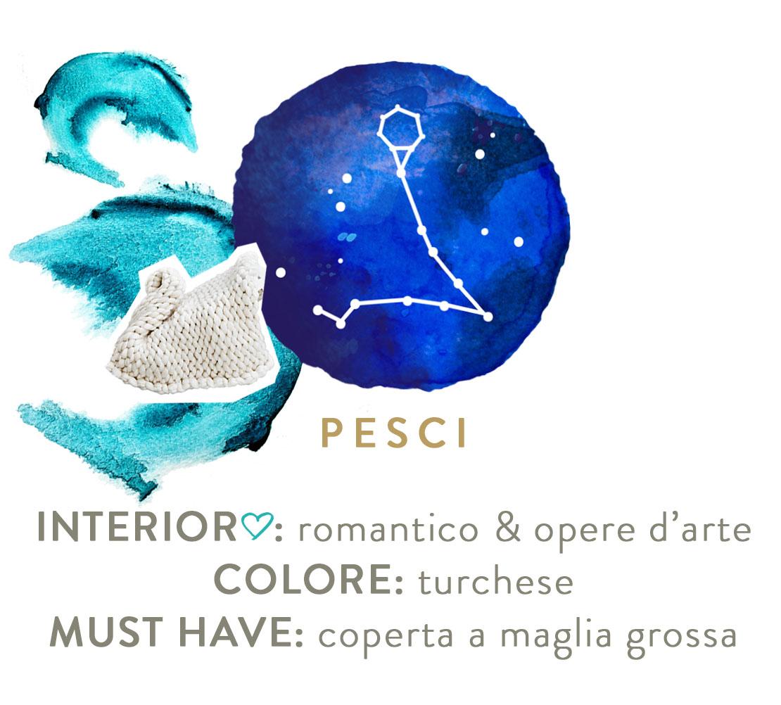 decorare casa secondo lo zodiaco pesci