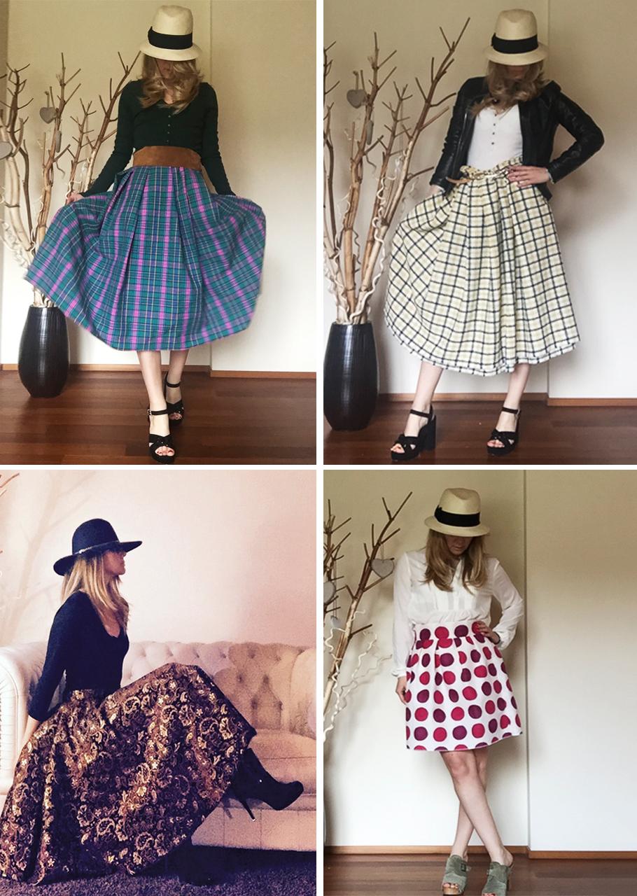 Dalani, Preppy V Gonne a Pois Tartan Righe e Quadri per tutte le Donne Dalani, Preppy V, Colori, Moda, Progetto, Made in Italy