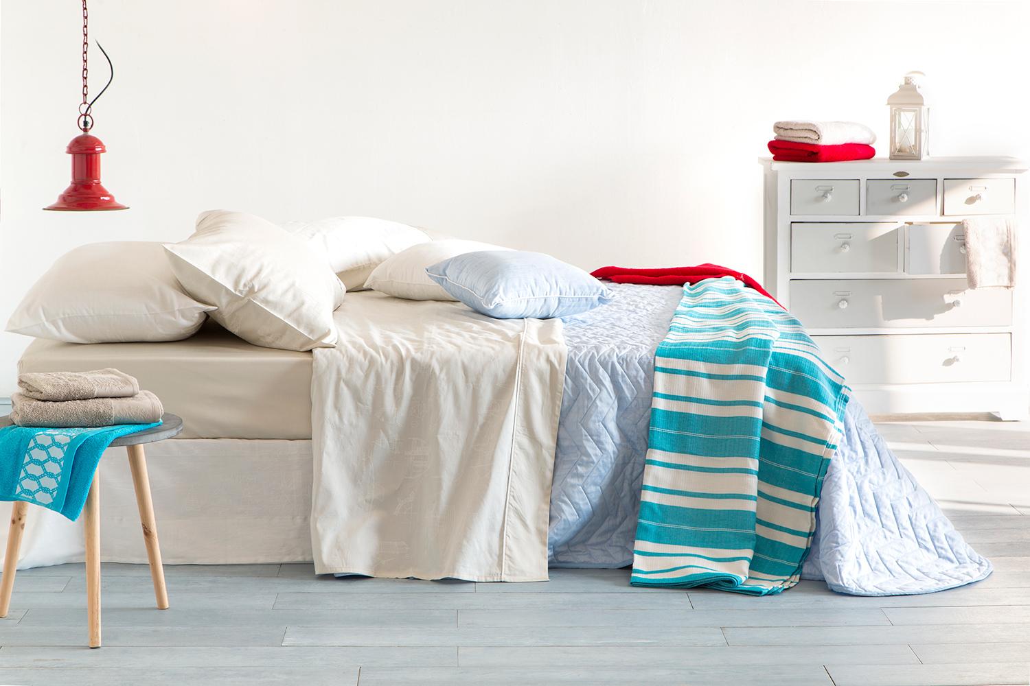 Geometrico, Trend, Letto, Vintage, Decorazioni, Stile