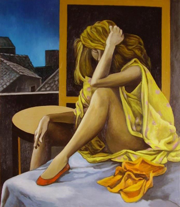 Dalani, Marta Marzotto Musa nel Dipinto di Renato Guttuso Melancholia Nova 1980 Dalani, Marta Marzotto, Milano, Sardegna, Moda, Trend