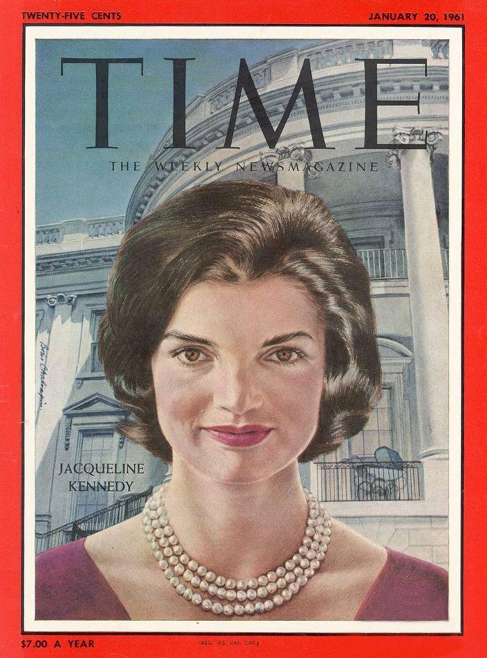 Dalani, Jacqueline Kennedy, Stile American Glam, Copertina della Rivista Time, Gennaio 1961 Dalani, Jacqueline Kennedy, Style, Arte, Ispirazioni, Cinema, Passione, Moda, Casa, New York