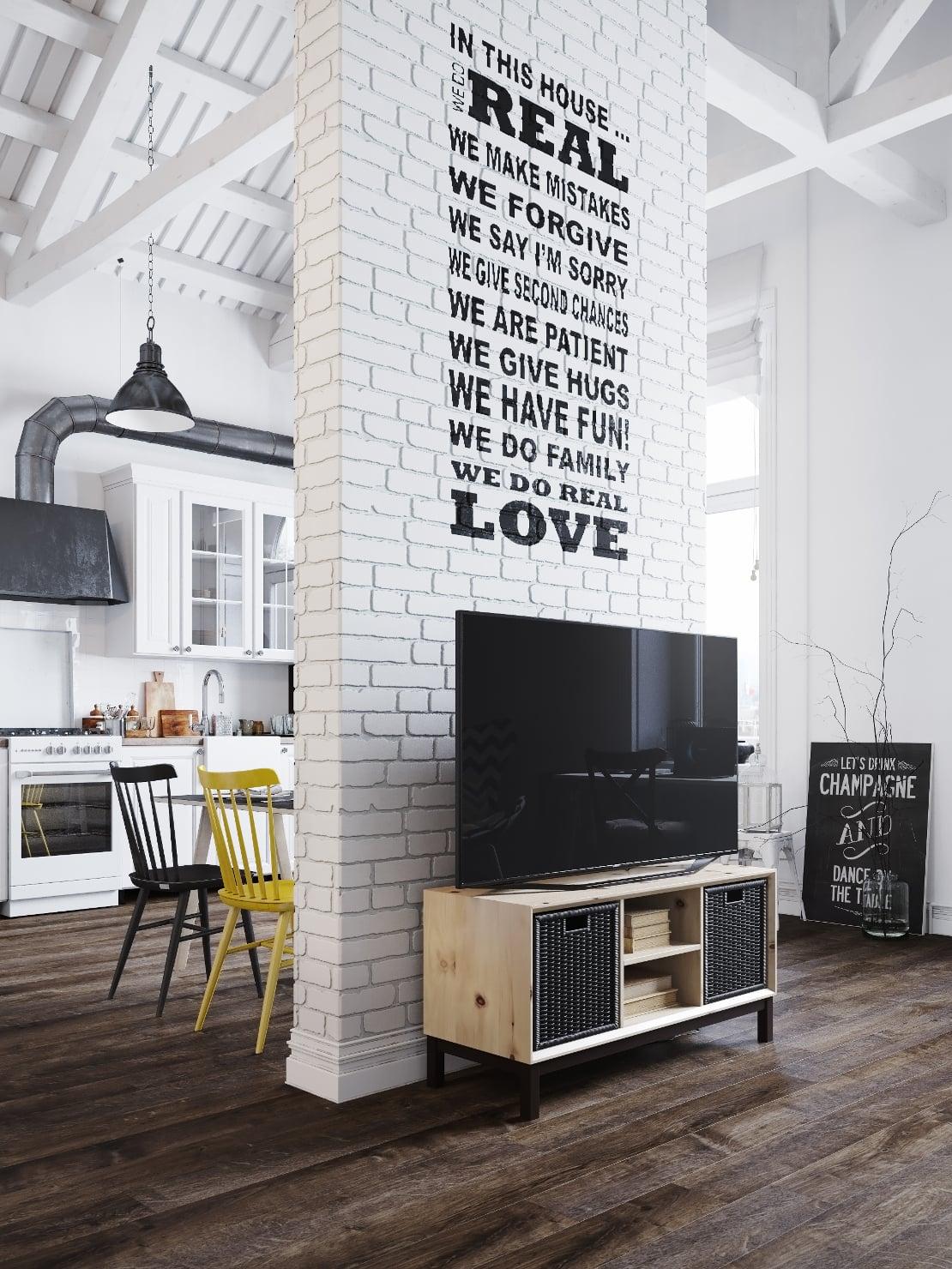 loft-nordico-praga-mensaje-pared