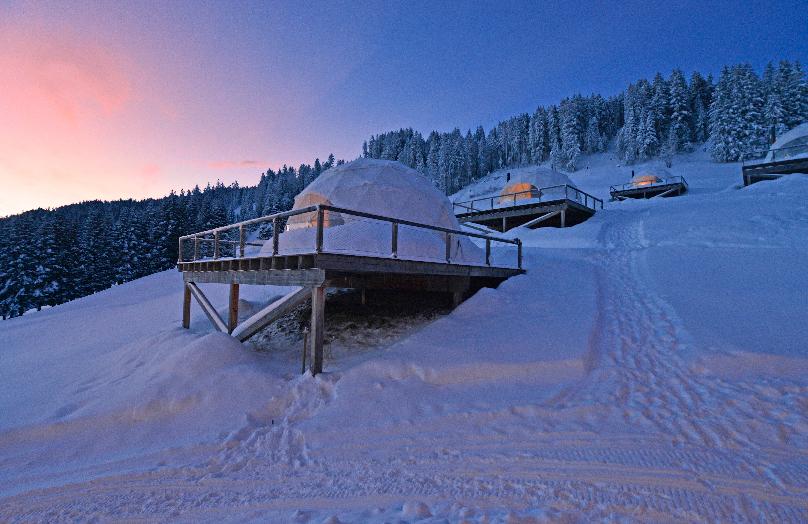 Whitepod hotel in de Zwitserse Alpen