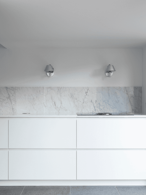 Cucine a scomparsa Cucina a scomparsa bianca