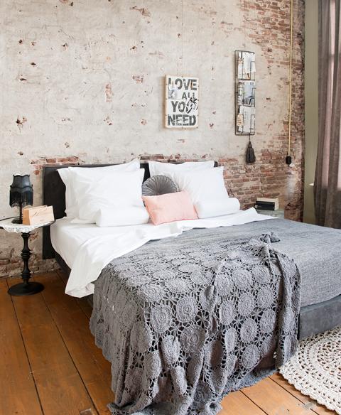 Schlafzimmer mit Loft-Charakter