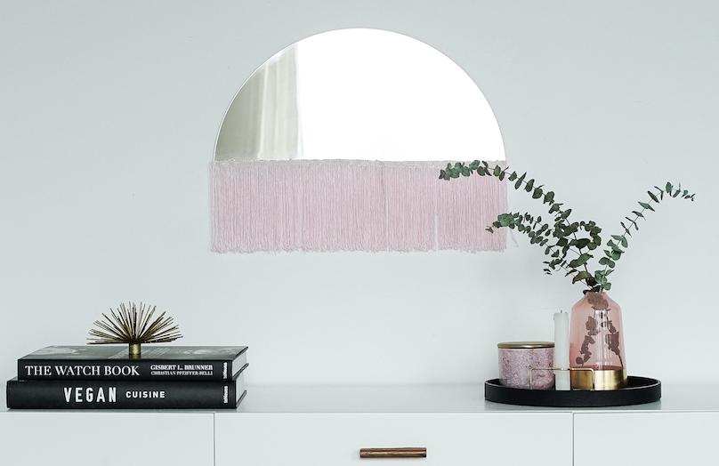 DIY Spiegel met franjes