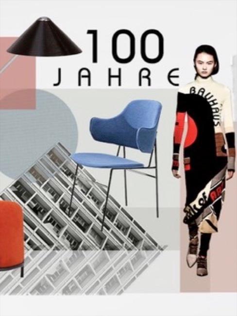 100 Jahre Bauhaus Eine Collage aus Elementen des Bauhaus