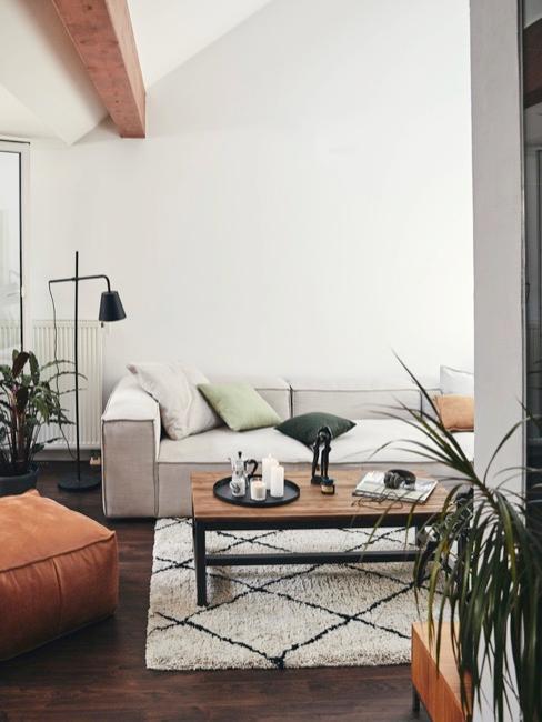 Smart Living Wohnzimmer in industrial Skandi Look