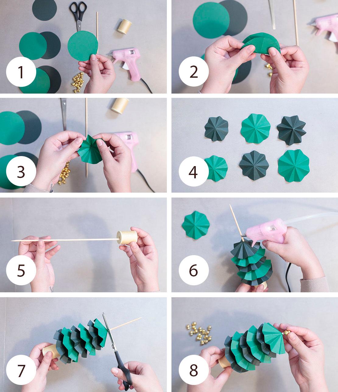 Pasos para hacer árbol de Navidad