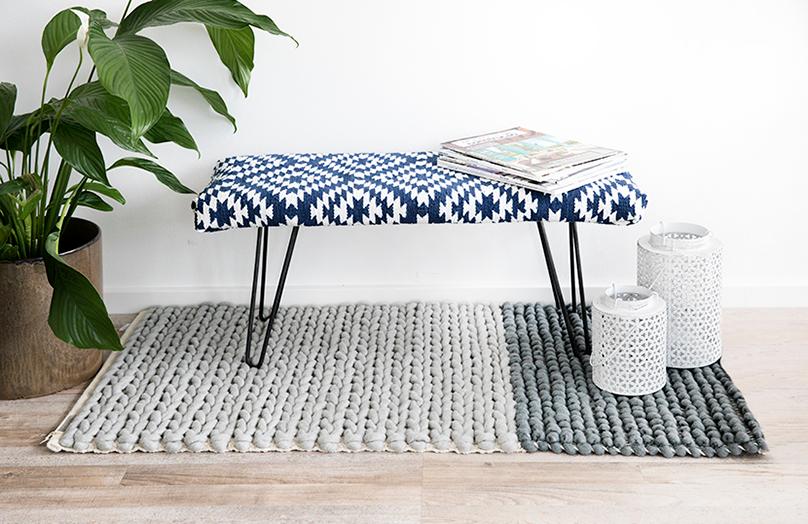 Tu propia banqueta kilim