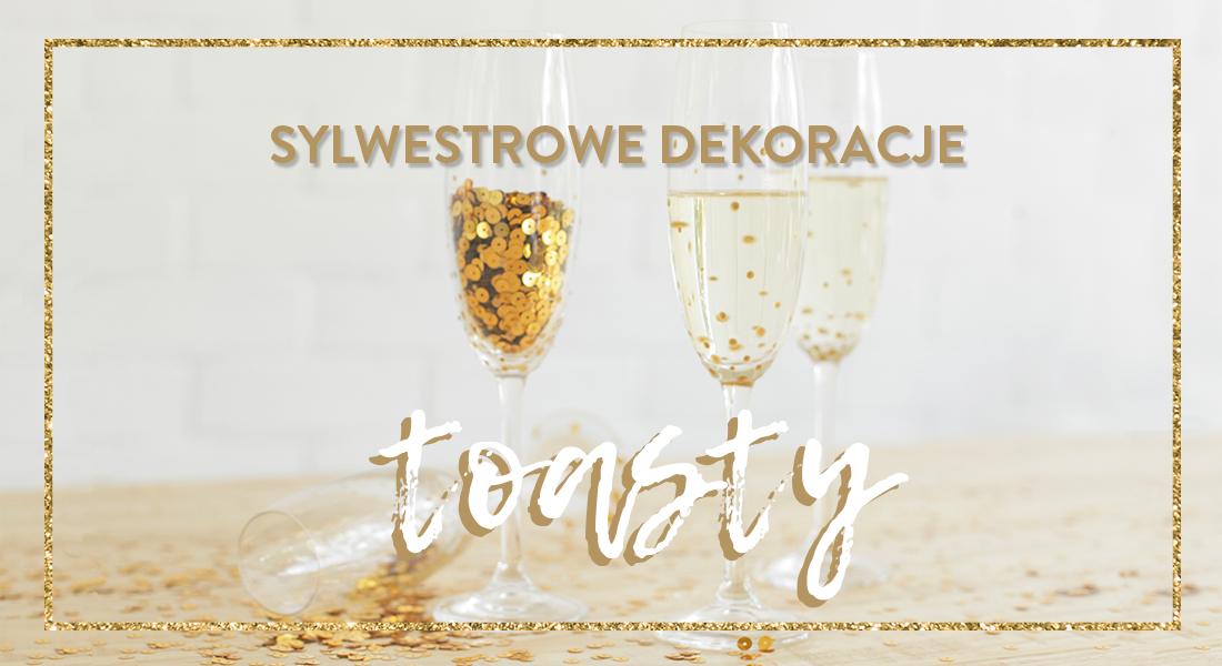 sylwestrowe dekoracje na stół