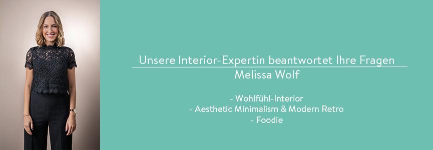 Interior Expertin Melissa Wolf beantwortet Fragen zu den Trendmaterialien Samt und Seide