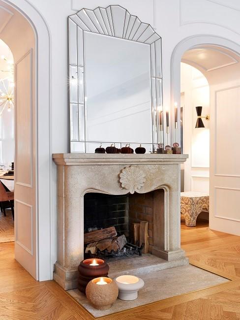 Kamin Mit Kerzen Dekorieren