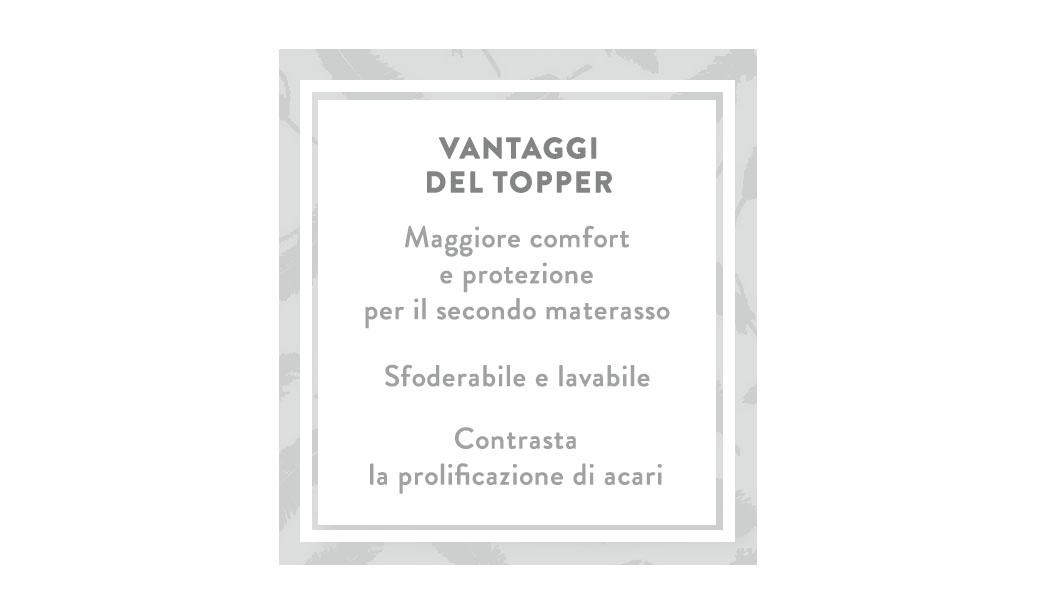 letto boxspring topper