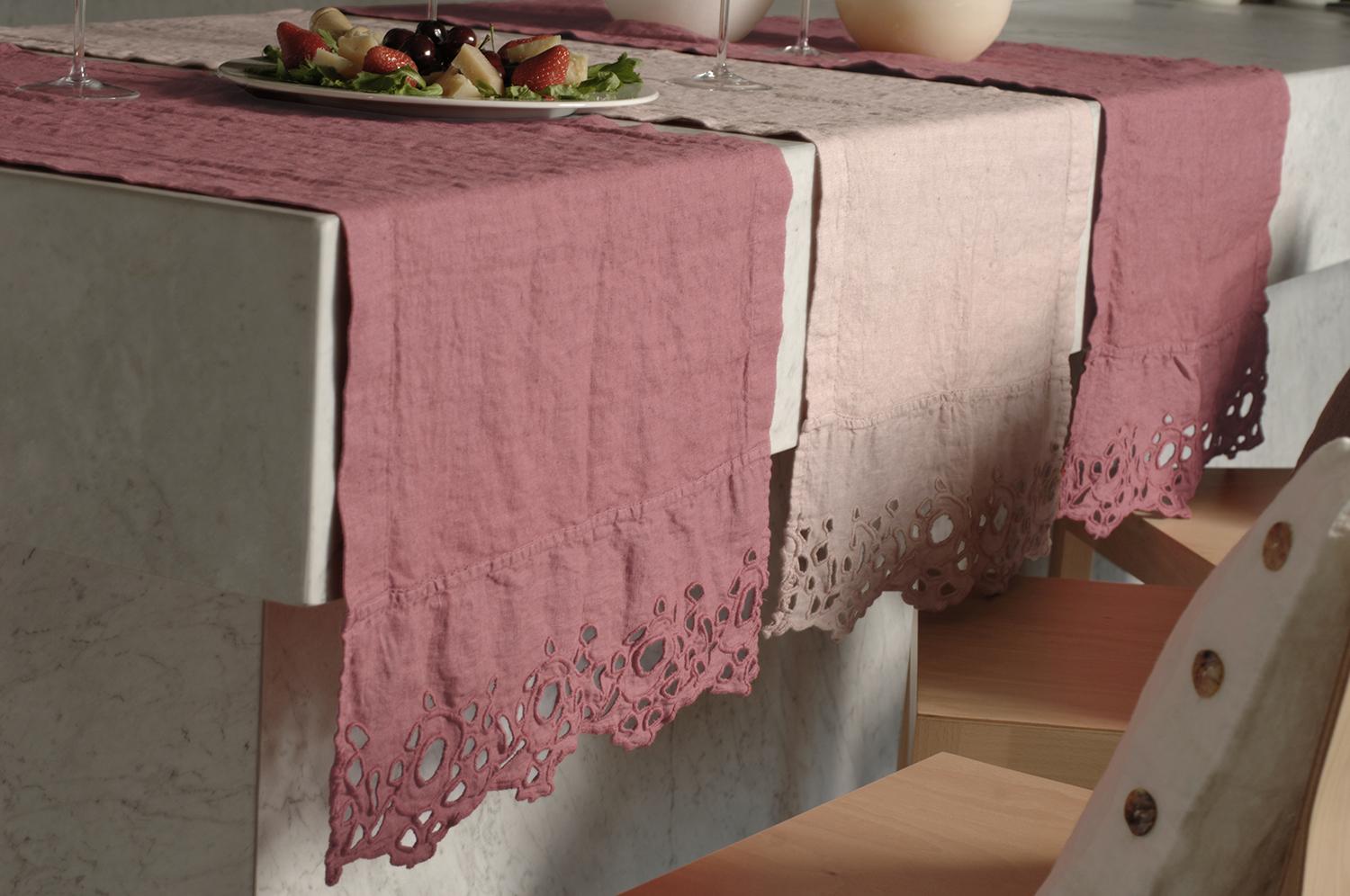 Dalani, La Fabbrica del Lino, Runner da abbinare alle Tovaglie Linea Cerchi Dalani, La Fabbrica del Lino, Casa, Estate, Made in Italy, Natura, Colori, Ispirazioni