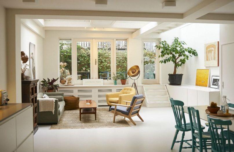Una casa scandi retrò ad Amsterdam