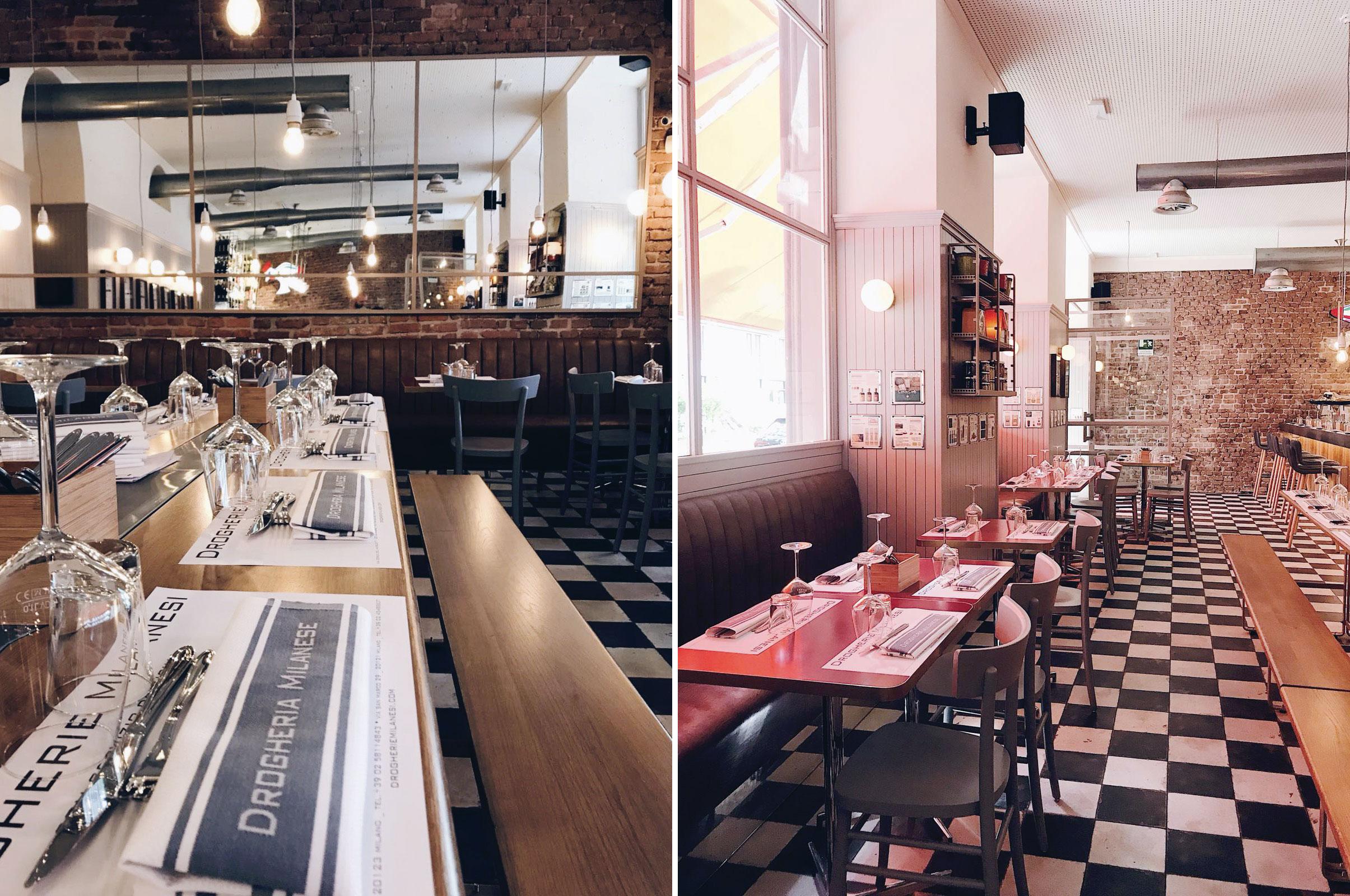 Drogherie Milanesi, Milano, Stile, Mise en Place, Ricette, Ristorante