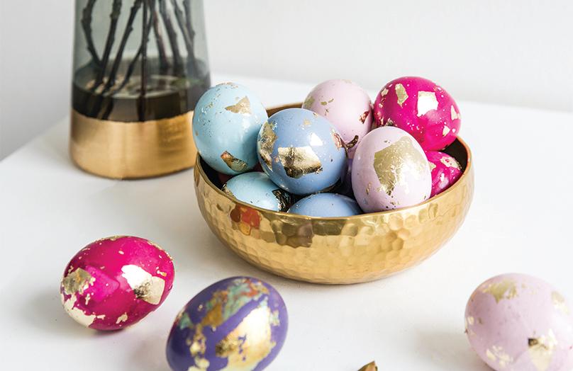 DIY: Vajíčka zdobená zlatem