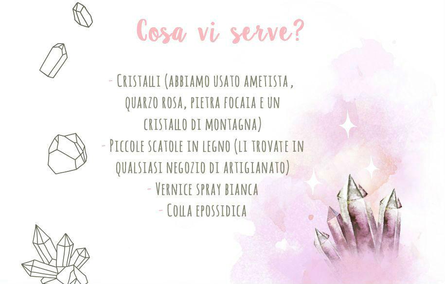 Dalani Cristalli Scatole Fai da Te Tutorial Cosa Serve Dalani, Cristalli, Casam Decorazioni, Fai da Te, Natura, Idee