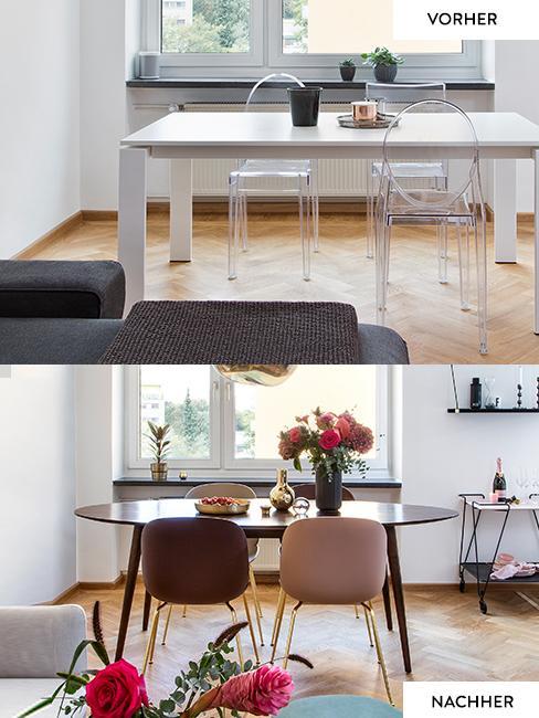 Luxus Esszimer Vorher Nacher Luxus Esszimmer für Glam Dining