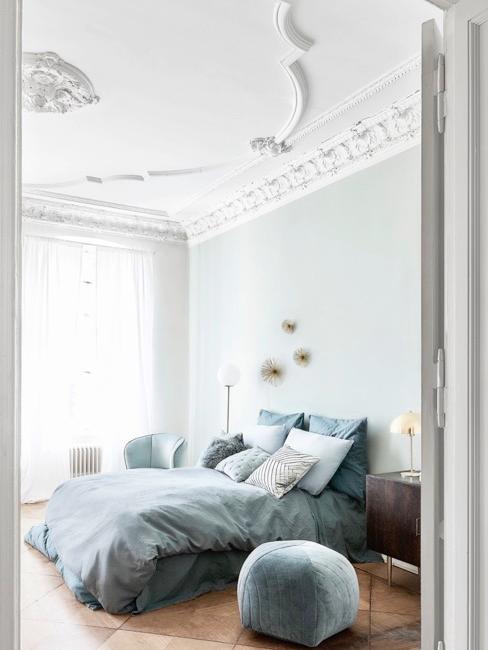 Décoration murale DIY Chambre à coucher avec décoration bleue