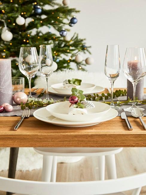 decoración con navidad de eucalipto