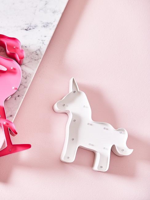 Decoración de unicornio objeto luminoso en forma de unicornio