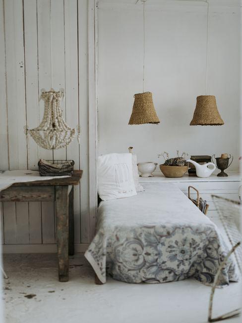 accesorios-de-mimbre Habitación con elementos decorativos de mimbre