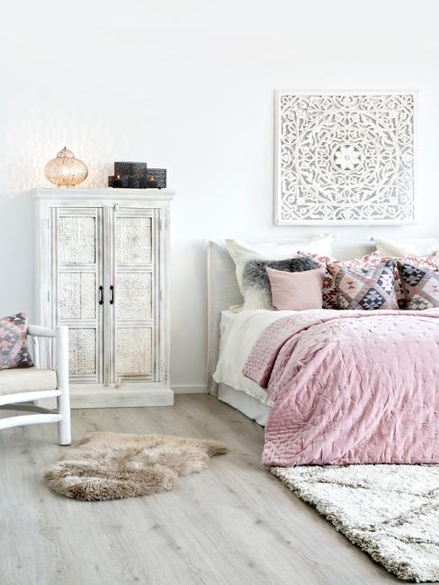 madera-blanca Dormitorio con muebles de madera blanca