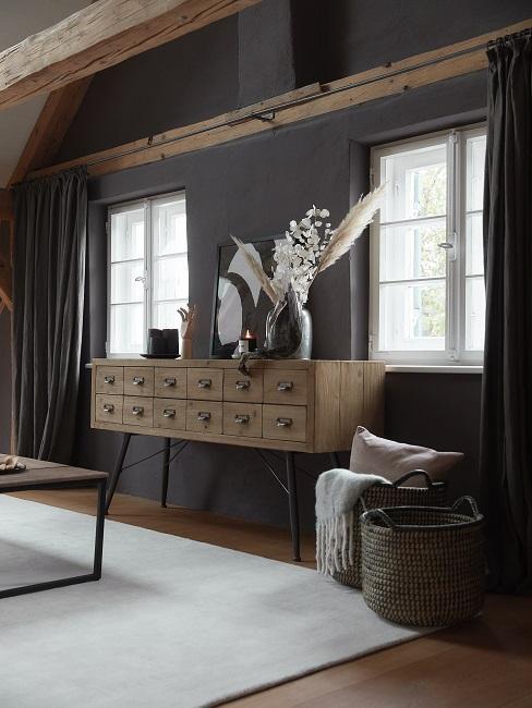 chambre-industrielle-buffet Commode de style industriel