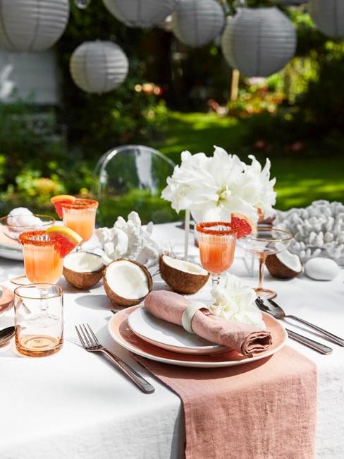Menu cocktail Set da tavola con decorazioni per le feste