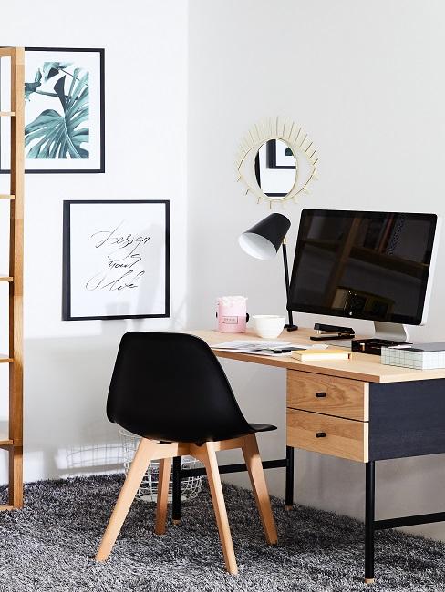 Arbeitsraum im Scandi Style.