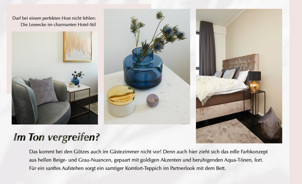 Ann-Kathrin Götze Gästezimmer Farbkonzept Greige Deko