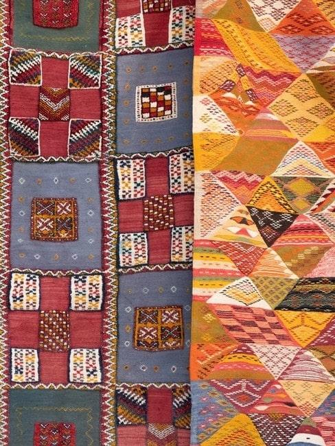 Dwie narzuty w stylu patchwork