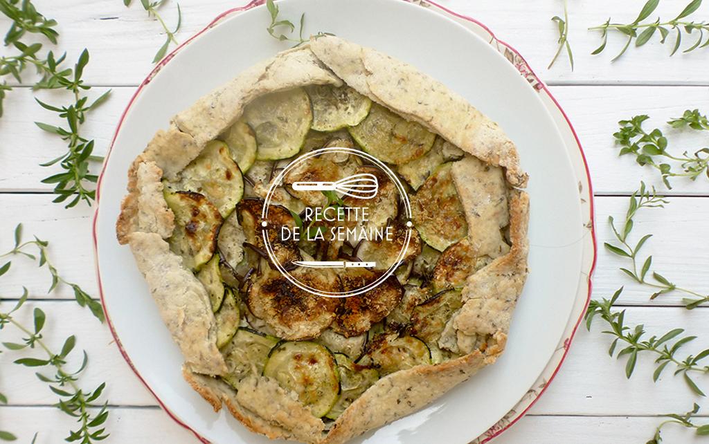 Tarte aux légumes d’été et herbes fraîches par le blog Amande et Basilic