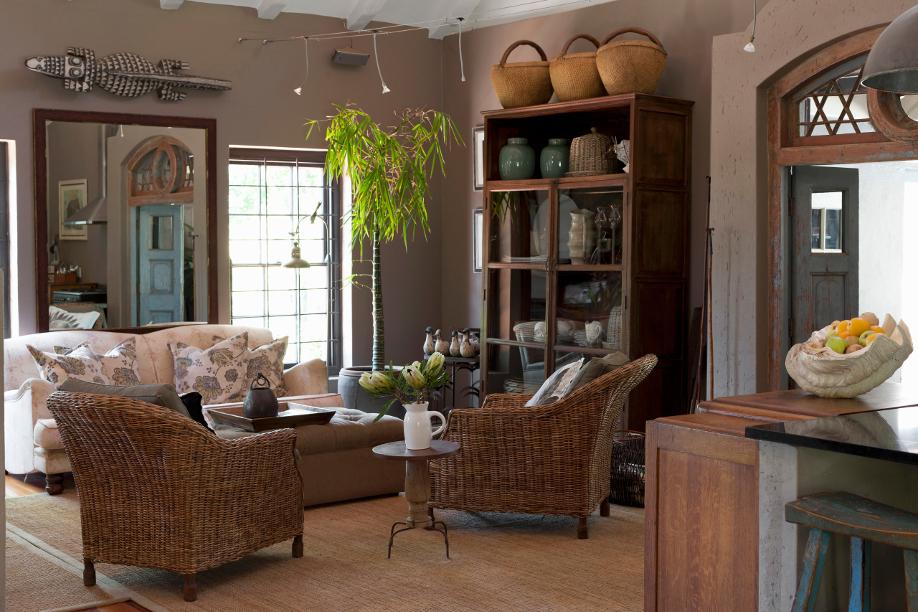 Arredare Casa in Stile Naturale Soggiorno in Rattan Stile-naturale, Arredare-in-stile-naturale, Arredamento, Casa, Colori, Fiori, Stile