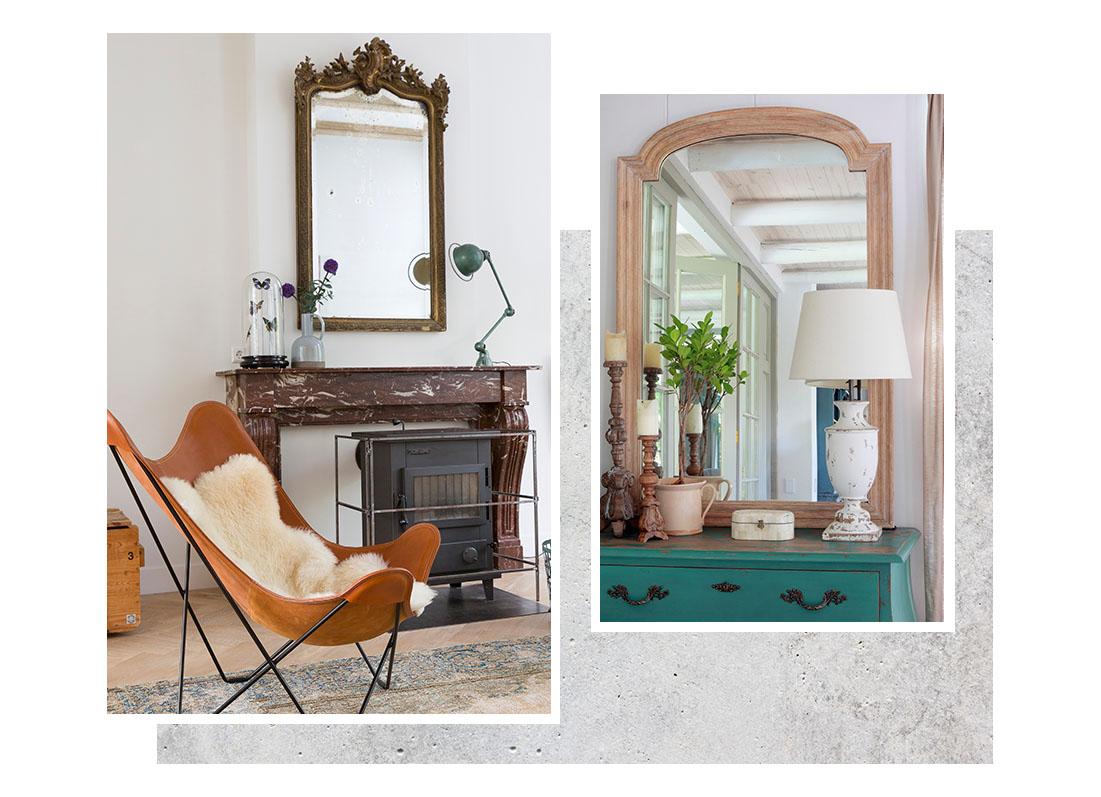 arredare con gli specchi materiali