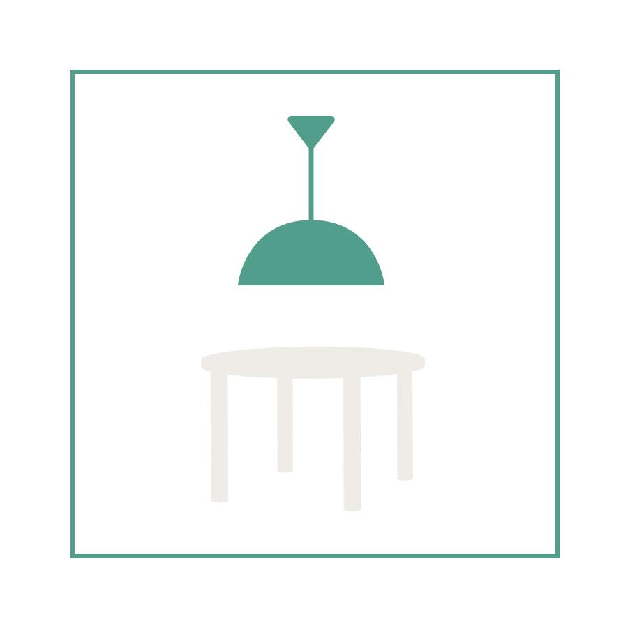 lampade per la sala da pranzo rotondo