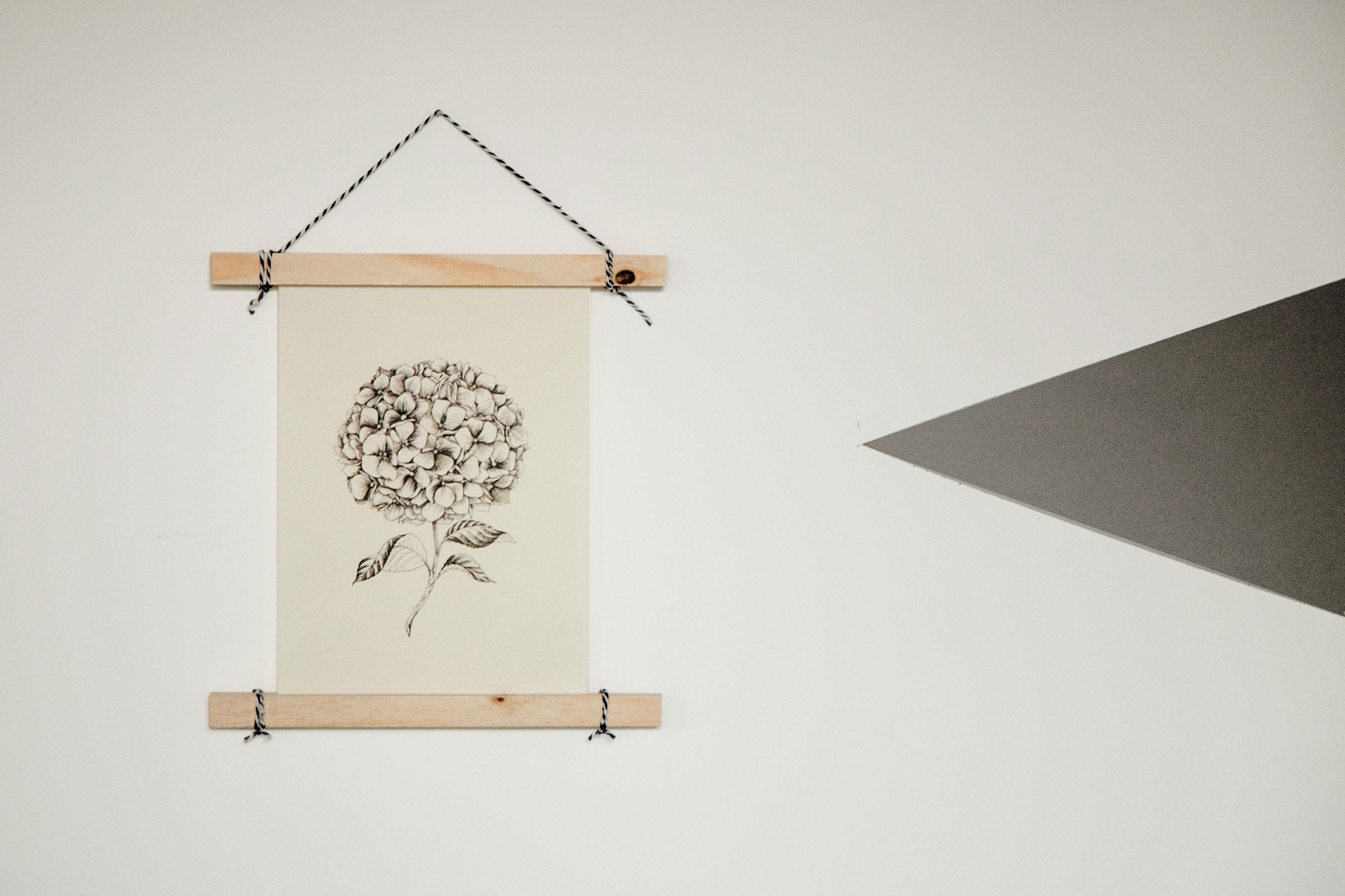 poster senza cornice legno