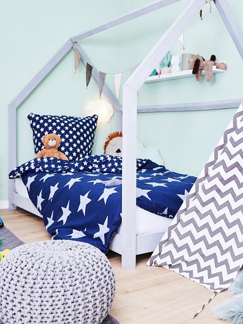 Hausbett Kinder Hausbett im Kinderzimmer